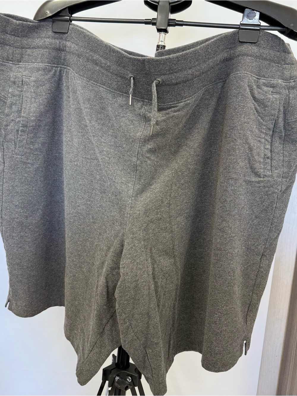 tek gear Women's Plus Gray Athletic Drawstring Shorts 3X